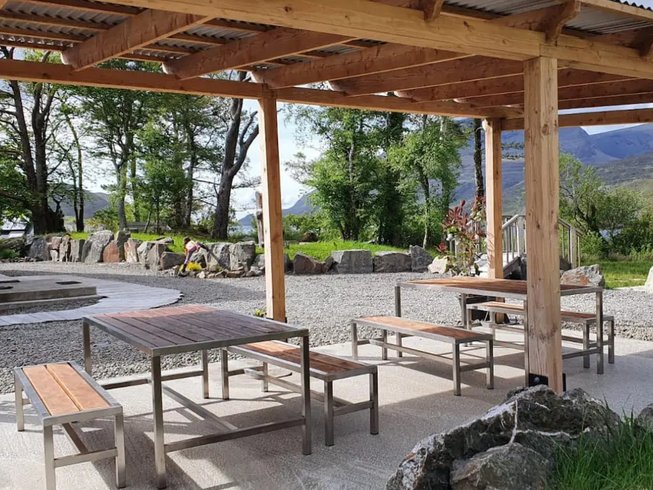 outdoor benches in Connemara